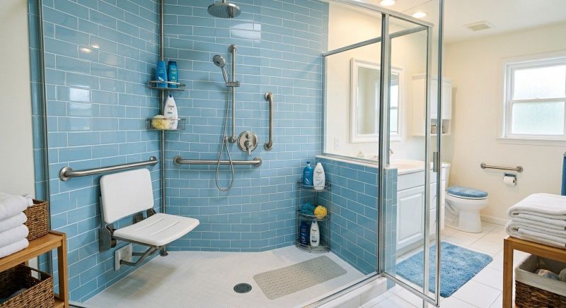 Elderly Shower Installation in Manchester, NH